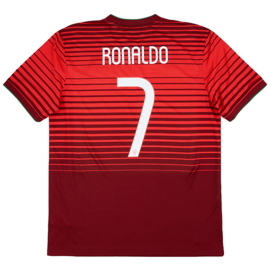 RONALDO 7 Retro Portugal Home Jersey 2014