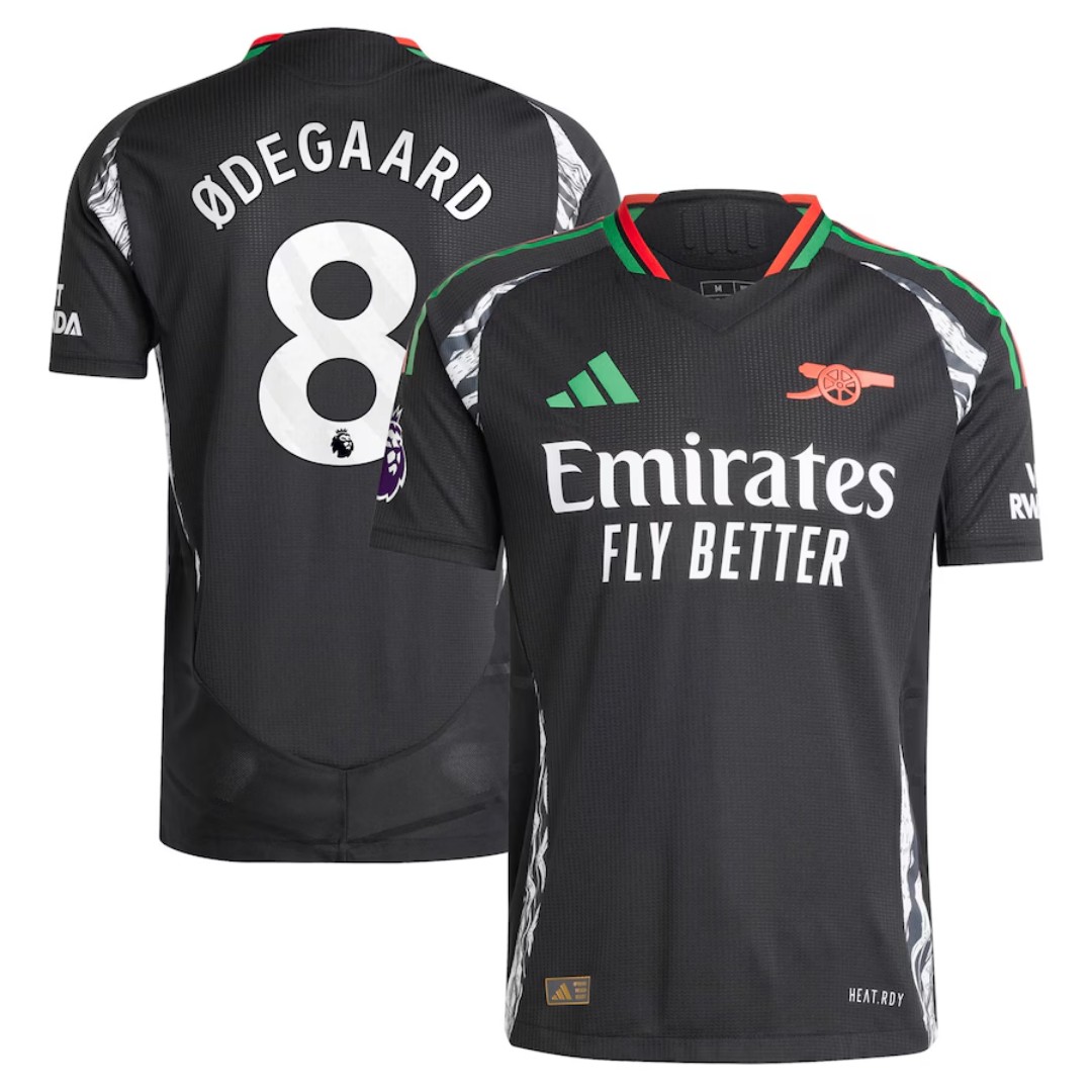 ØDEGAARD 8 Arsenal Away Match Jersey 2024/25