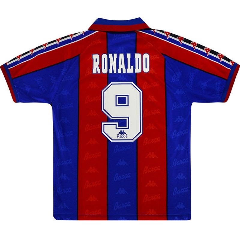 Barcelona Ronaldo 9 Retro Home Jersey 1996/97