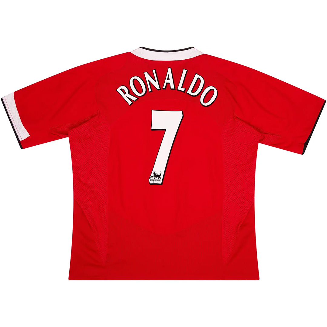 Ronaldo 7 Retro Manchester United Home Jersey 2004/06