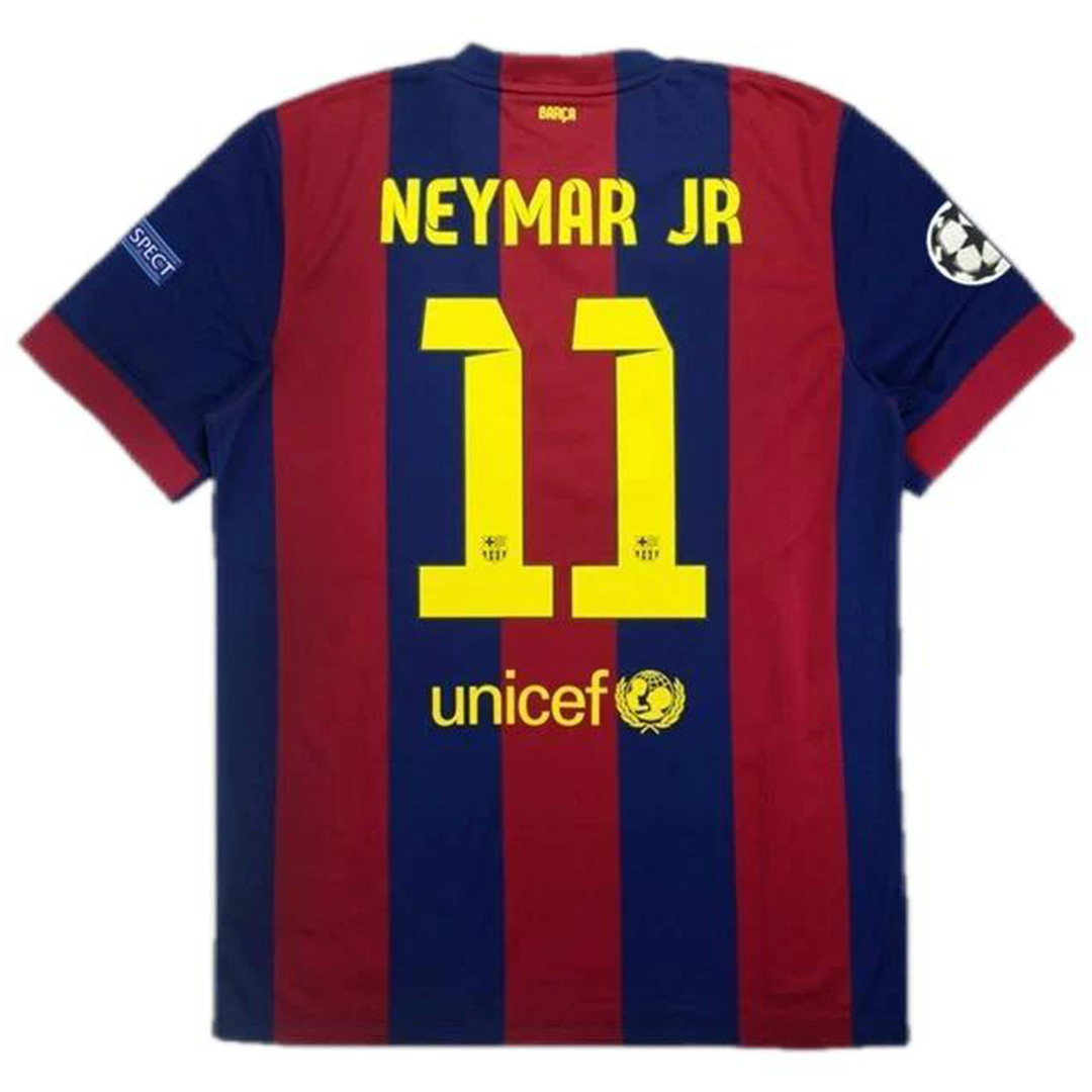 Neymar Jr 11 Barcelona Retro Home Jersey 2014/15