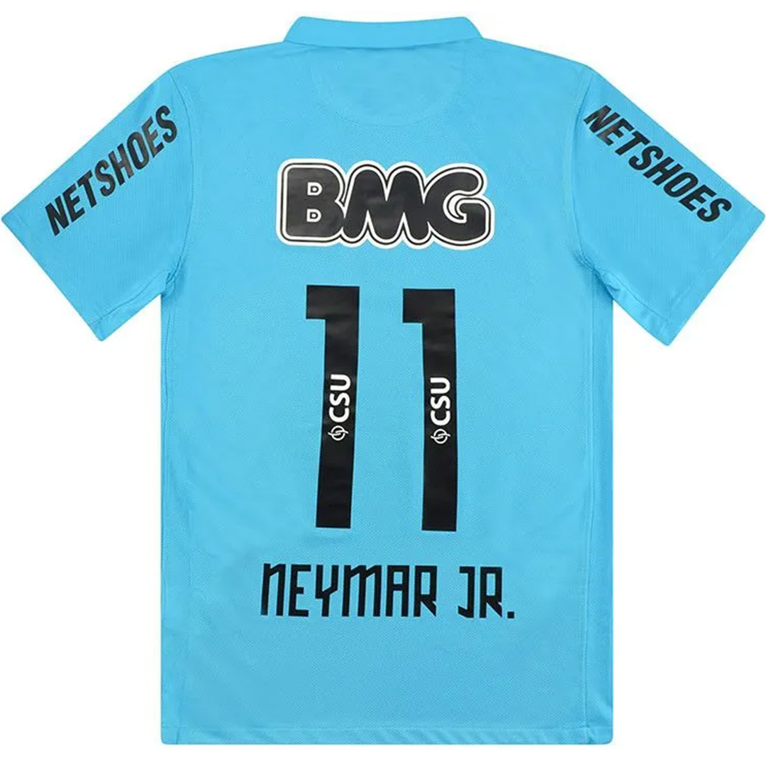 Neymar Jr 11 Retro Santos FC Third Jersey 2012