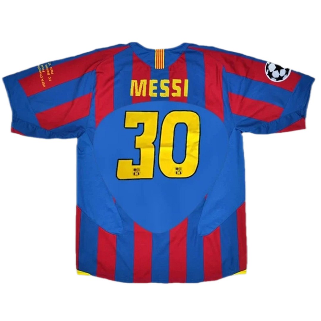 Messi 30 Retro Barcelona UCL Final Home Jersey 2005/06