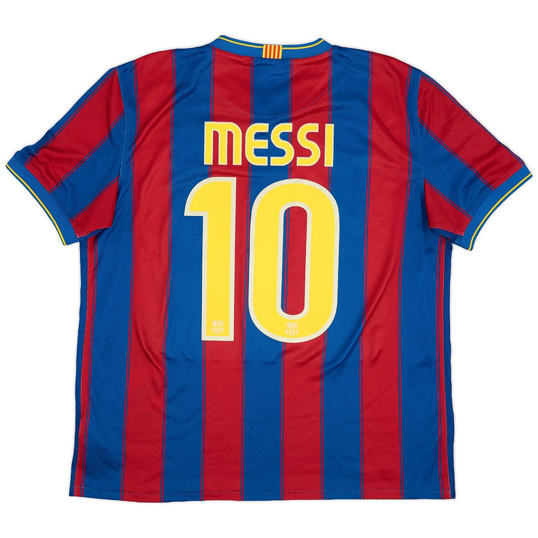 Messi 10 Barcelona Home Retro Jersey 2009/10