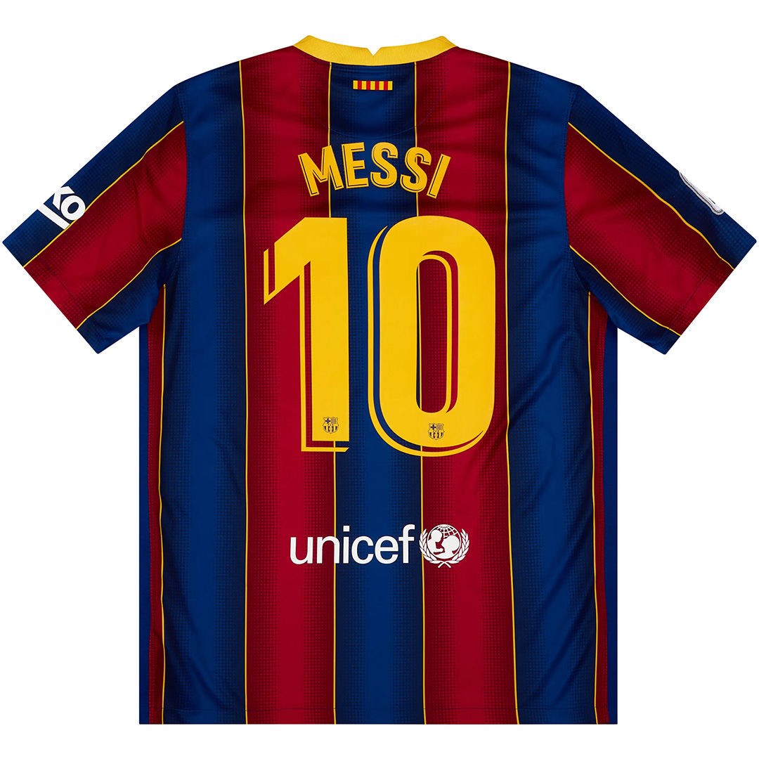 Messi 10 Retro Barcelona Home Jersey 2020/21