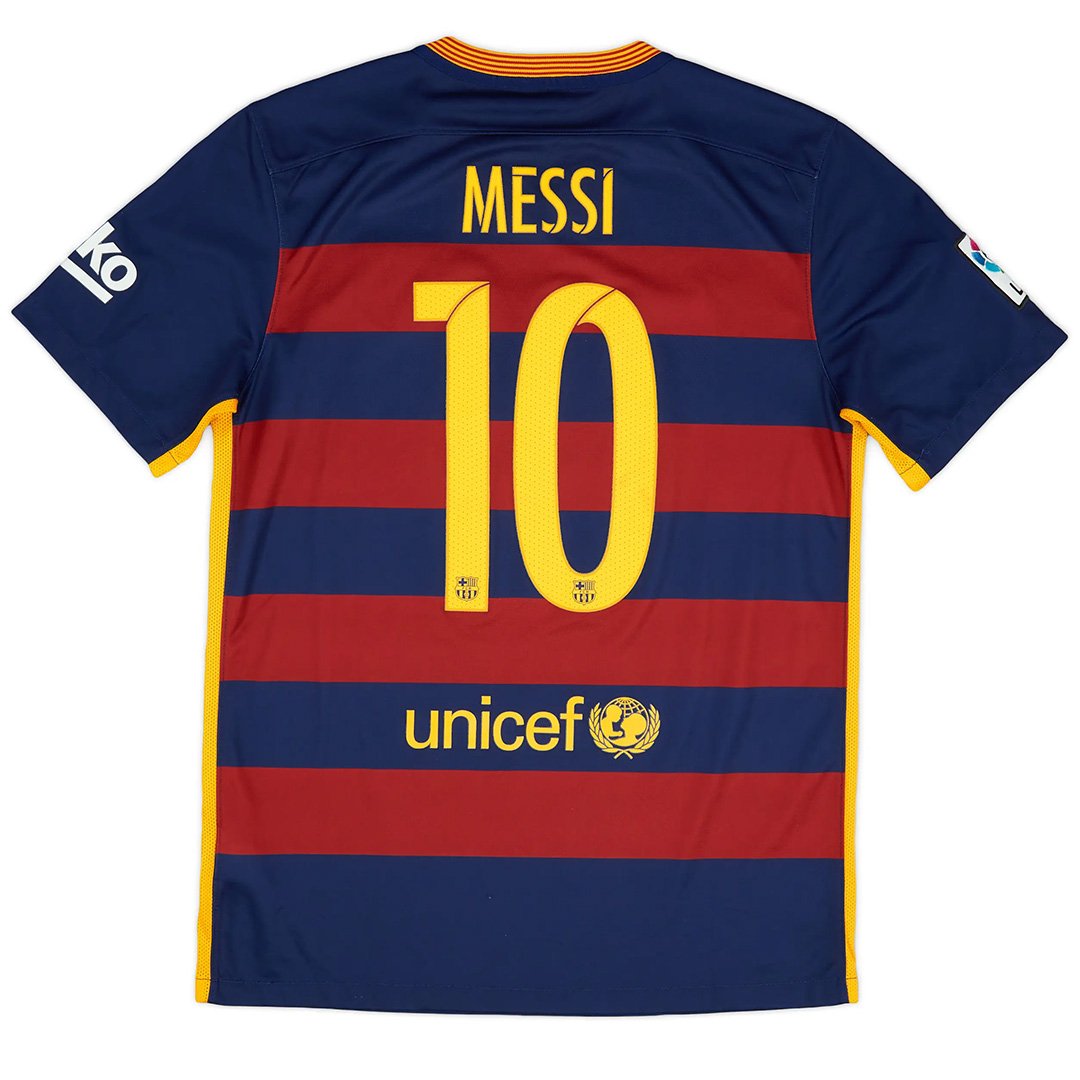 Messi 10 Barcelona Retro Jersey Home 2015/16