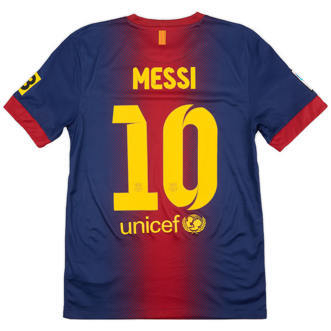 Messi 10 Retro Barcelona Home Jersey 2012/13