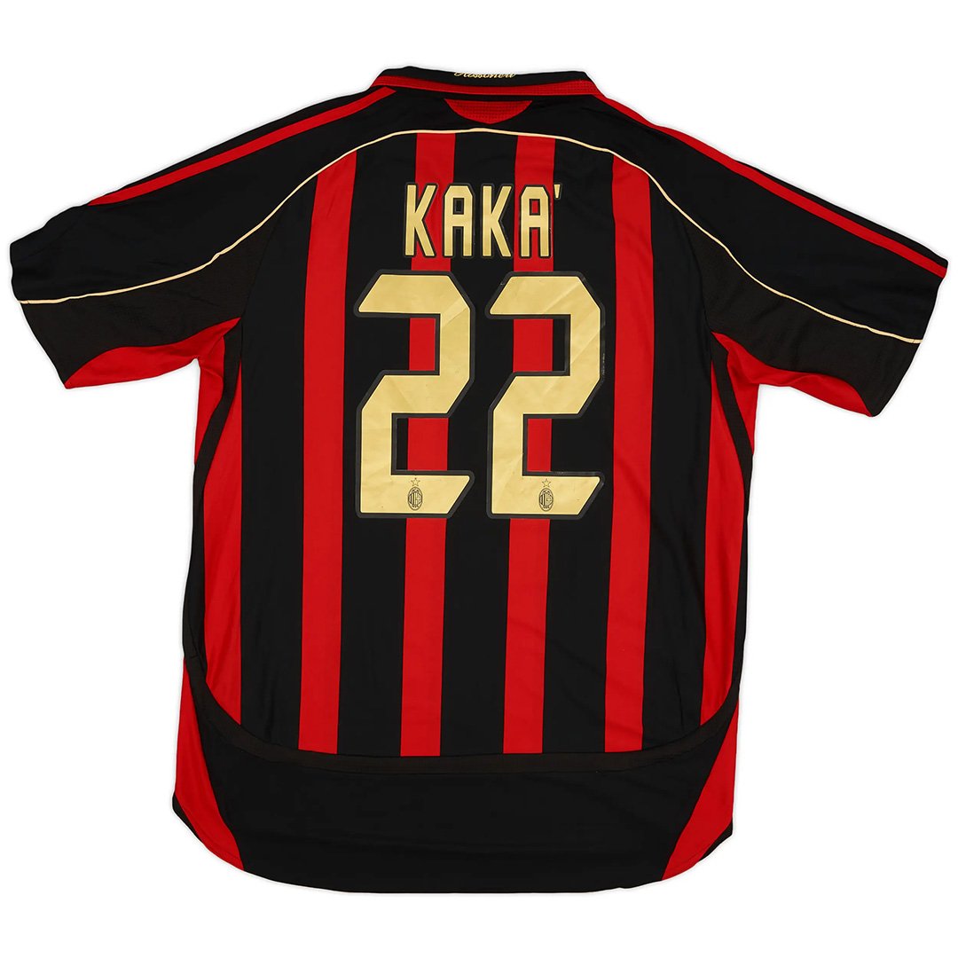 KAKA' 22 Retro AC Milan Home Jersey 2006/07