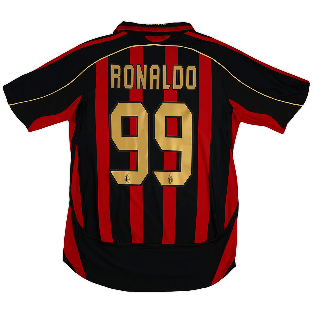 Ronaldo 99 Retro AC Milan Home Jersey 2006/07