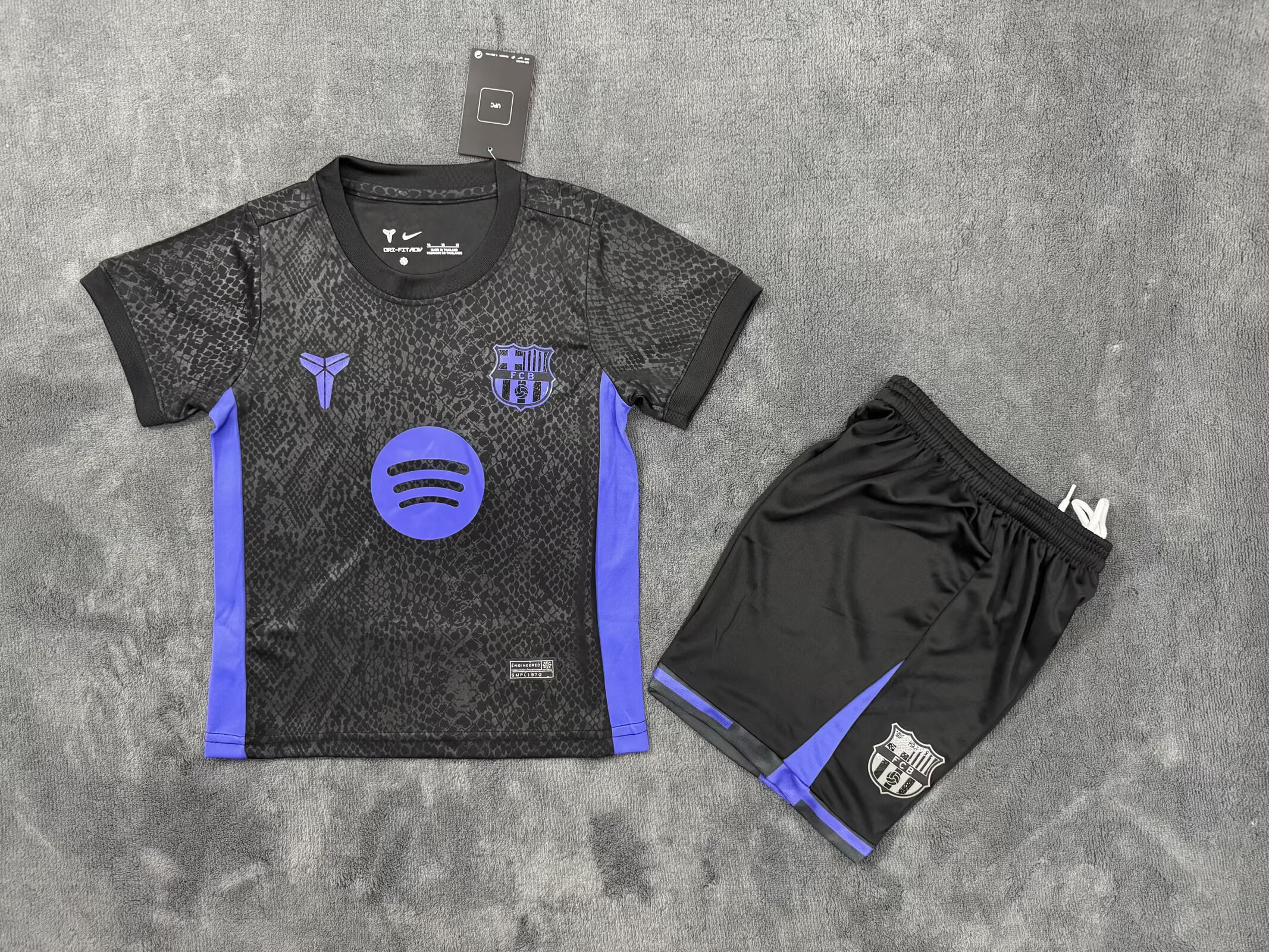  kids Kits 25/26 Barcelona Black Special Edition