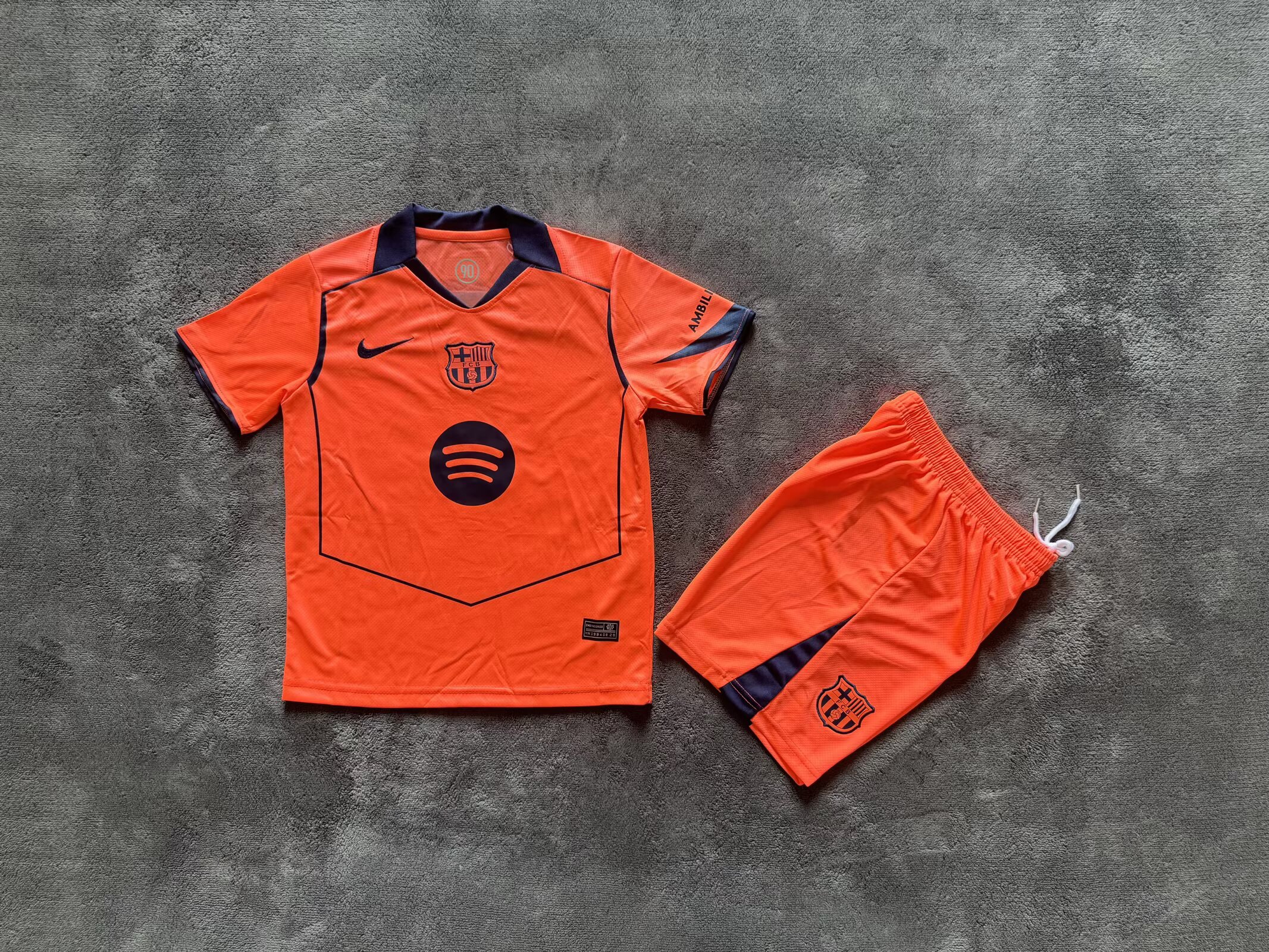  kids Kits 25/26 Barcelona Second away