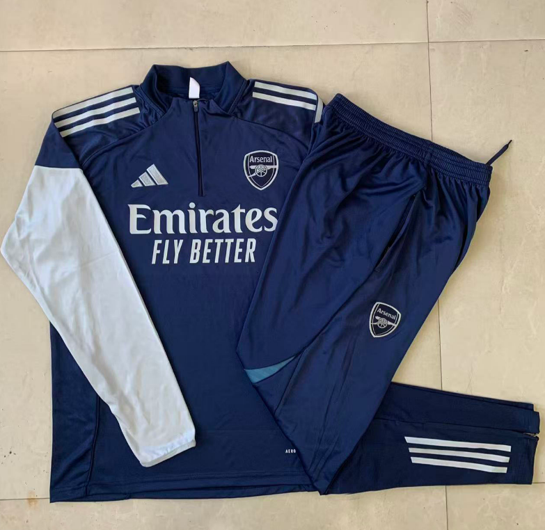 25/26 Half Pull Arsenal Royal Blue (grey benchmark) Tracksuit