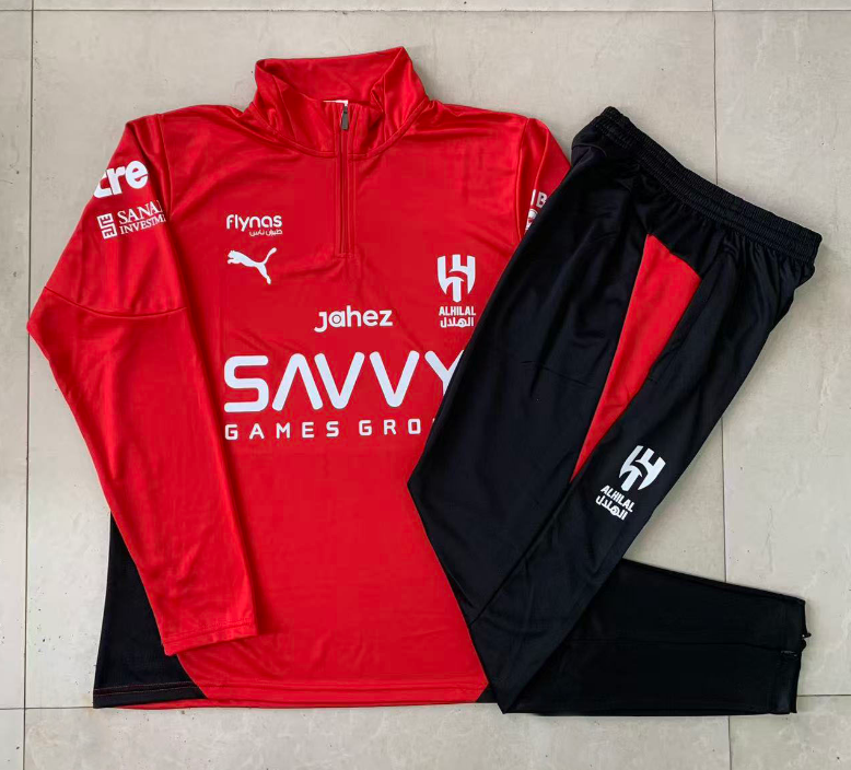 25/26 Half Al HILAL Red Tracksuit