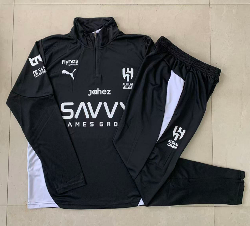 25/26 Half Al HILAL Black Tracksuit