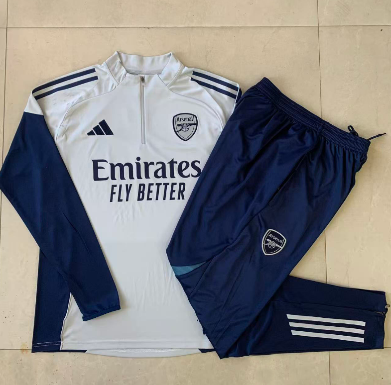 25/26 Half Pull Arsenal Grey Tracksuit