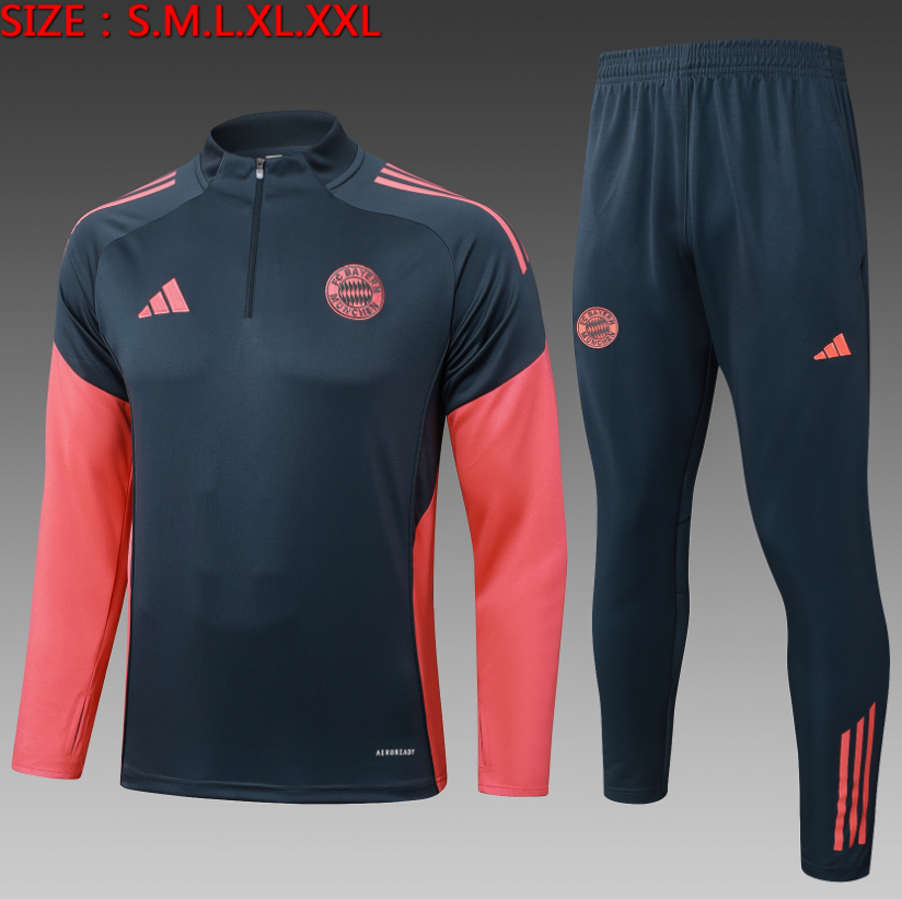 25/26 Half Bayern Grey Tracksuit