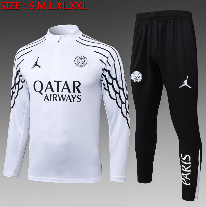 25/26 Half Jordan Paris White Inkjet Tracksuit