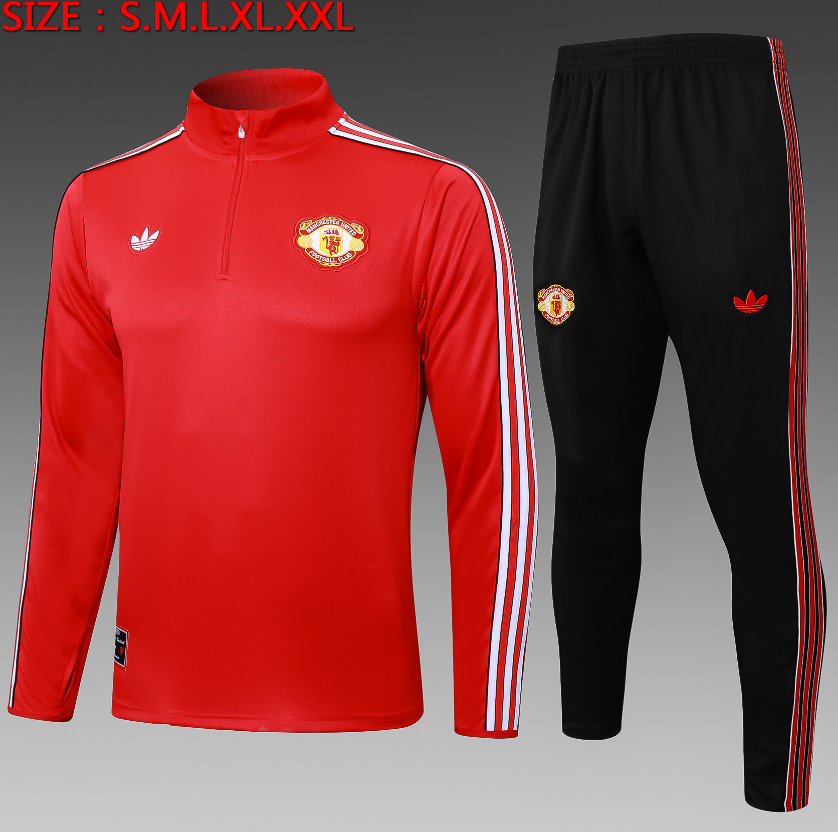 25/26 Half Manchester United red retro edition Tracksuit