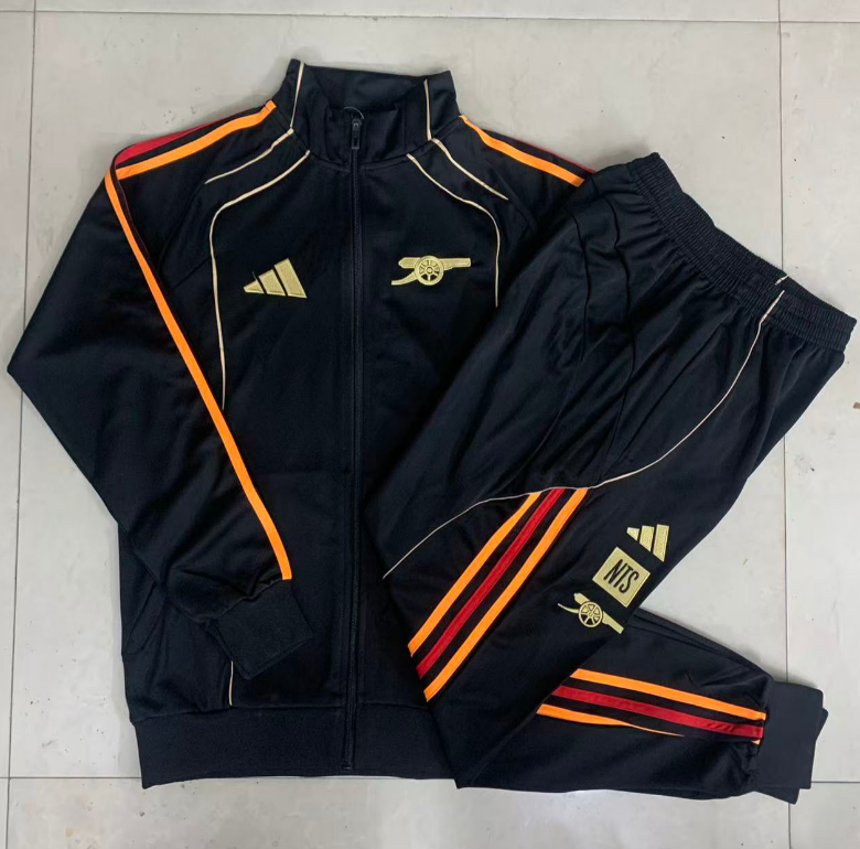 25-26 Arsenal Black Retro Jackets sets