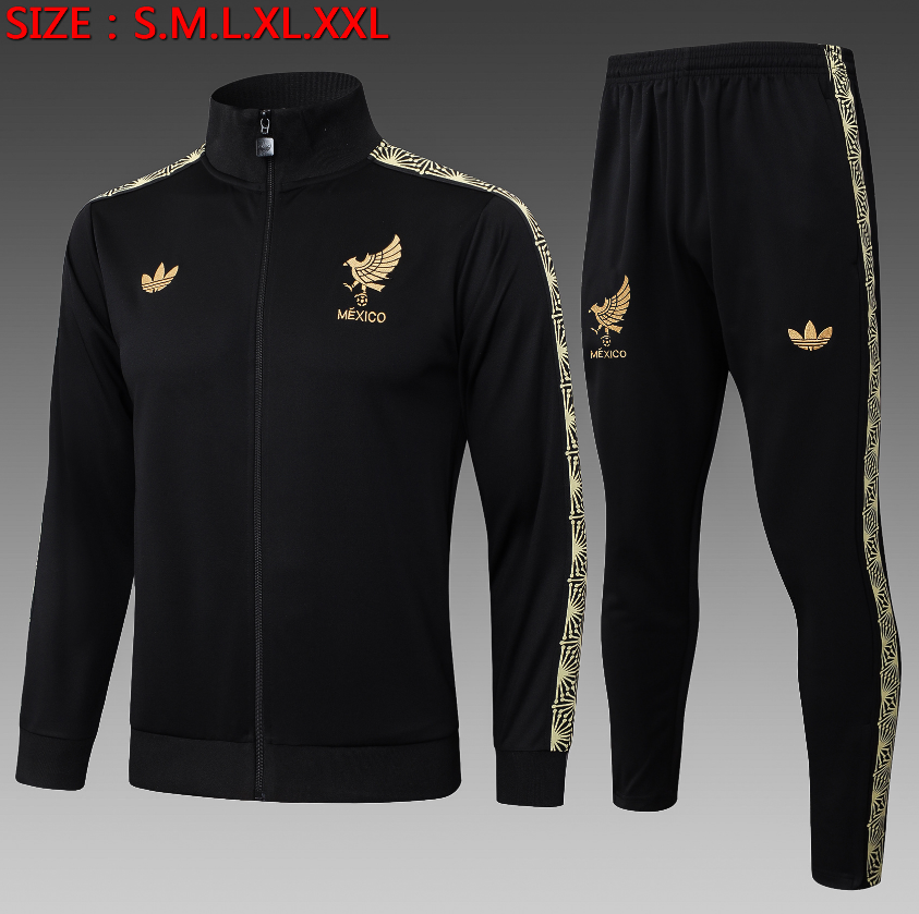 25/26 Mexican Black Retro Edition Jackets sets