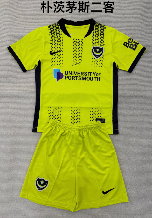 kids Kits 25/26 Portsmouth Second away