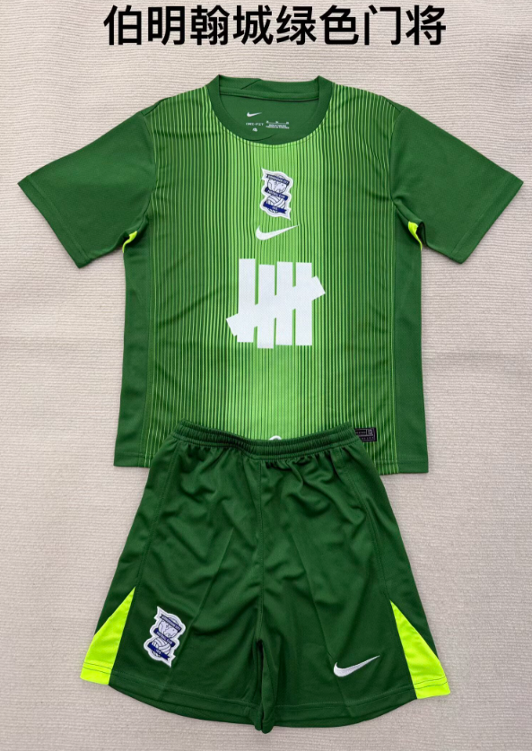 kids Kits 25/26 Birmingham green goalkeeper