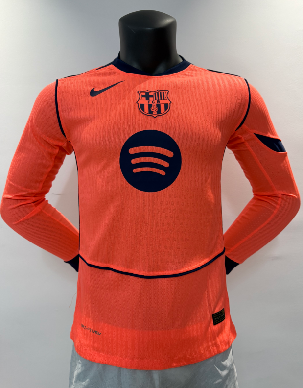 Player Version 25/26 Barcelona Second away long sleeved