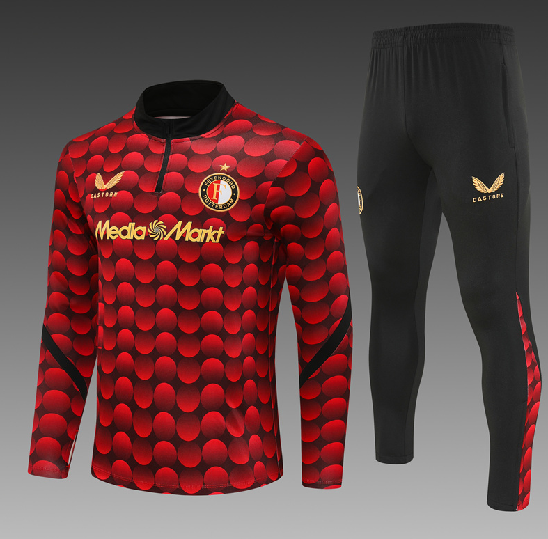 25/26 Half Feyenoord red-black camouflage Tracksuit