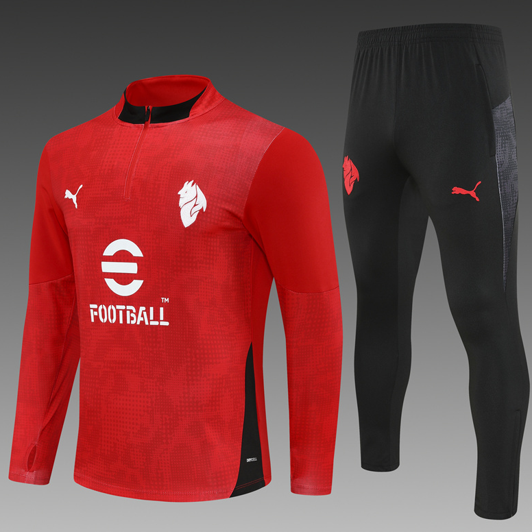 25/26 Half AC Red Camouflage Tracksuit