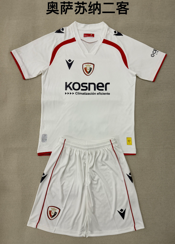 Adults kits 25/26 Osasuna second away