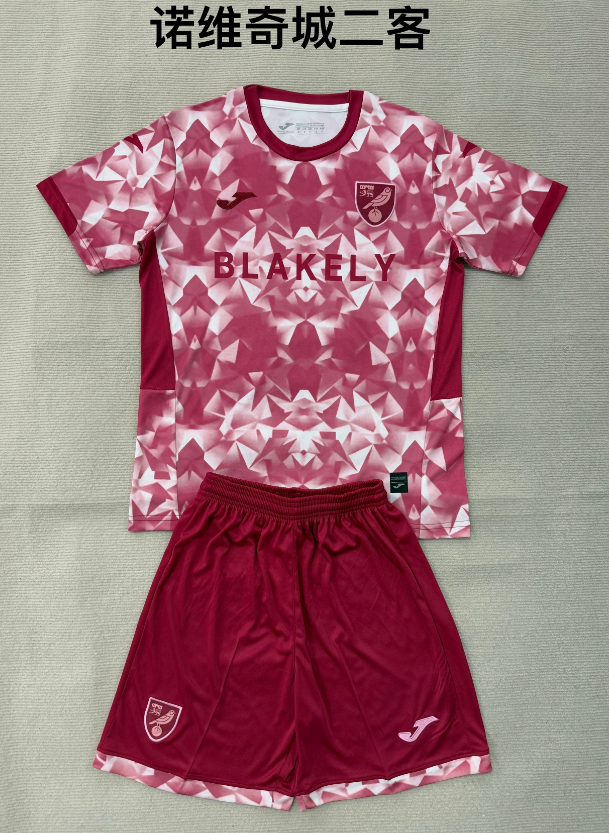 kids Kits 25/26 Norwich City second away