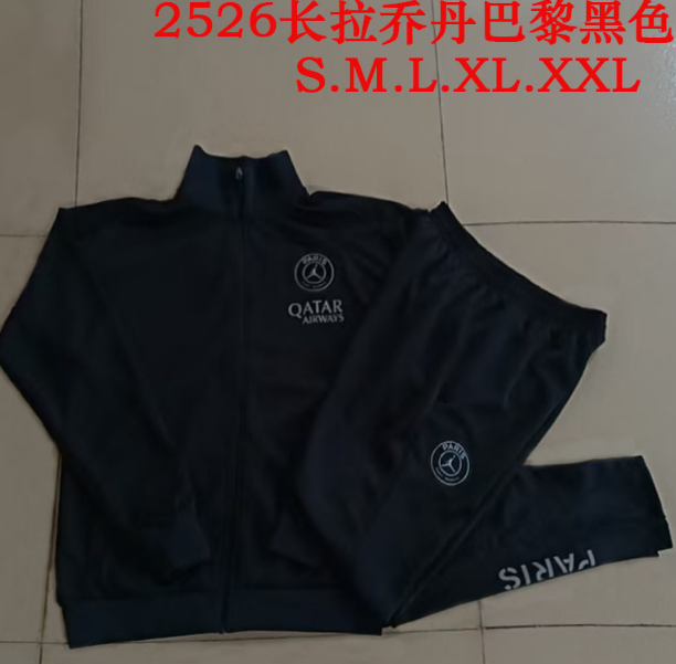25/26 Long Jordan Paris Black Jackets sets