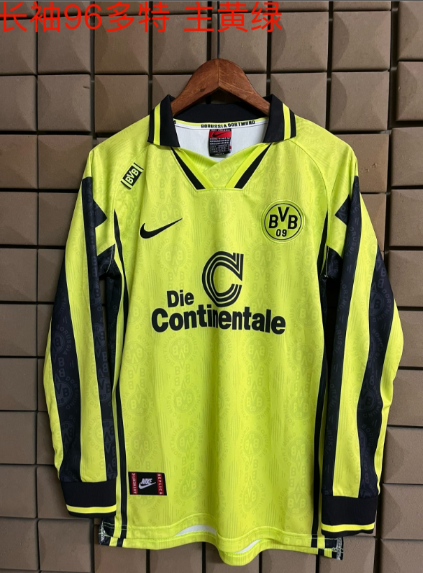 Retro 1996 Dortmund home green long sleeved