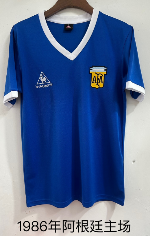 Retro 1986 Argentina away blue