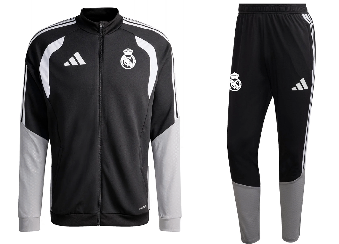 26/27 Long Pull Real Madrid Black Jackets sets