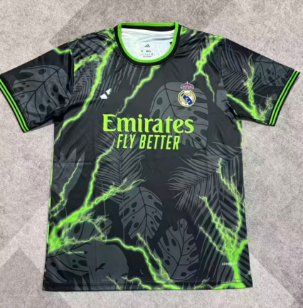 Fan version 25/26 Real Madrid Lightning Green Special Edition