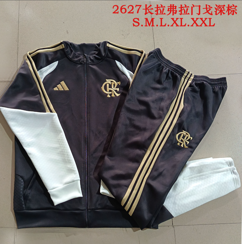 26/27 Long Pull Flamengo Dark Brown Jackets sets
