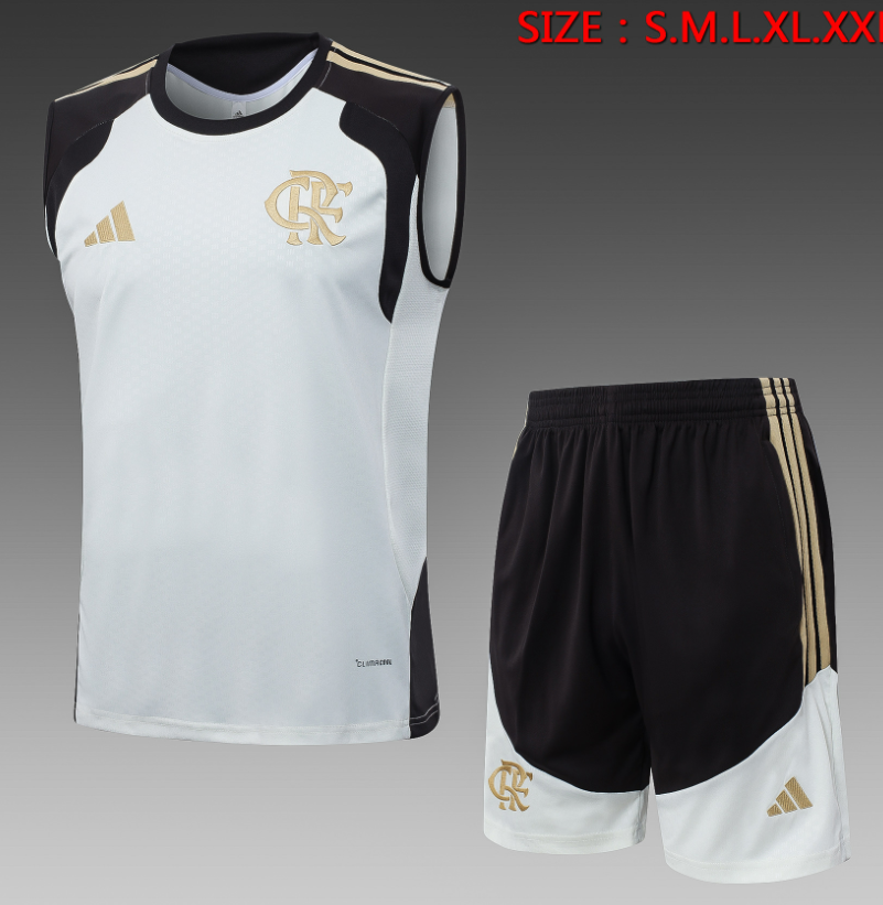 26/27 vest Flamengo beige training suit set