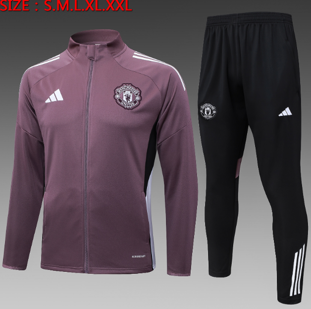 25/26 Manchester United Grey Purple Jackets sets