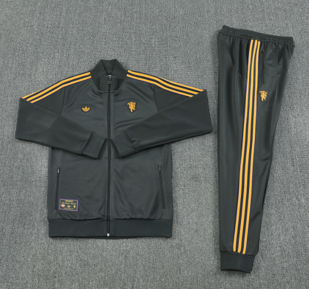 25/26 Long Pull Manchester United Dark Gray Jackets sets