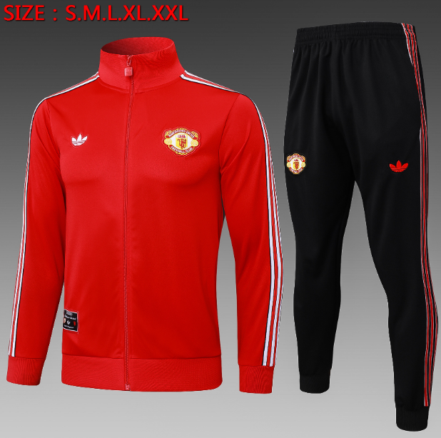 25/26 Manchester United red retro jersey Jackets sets