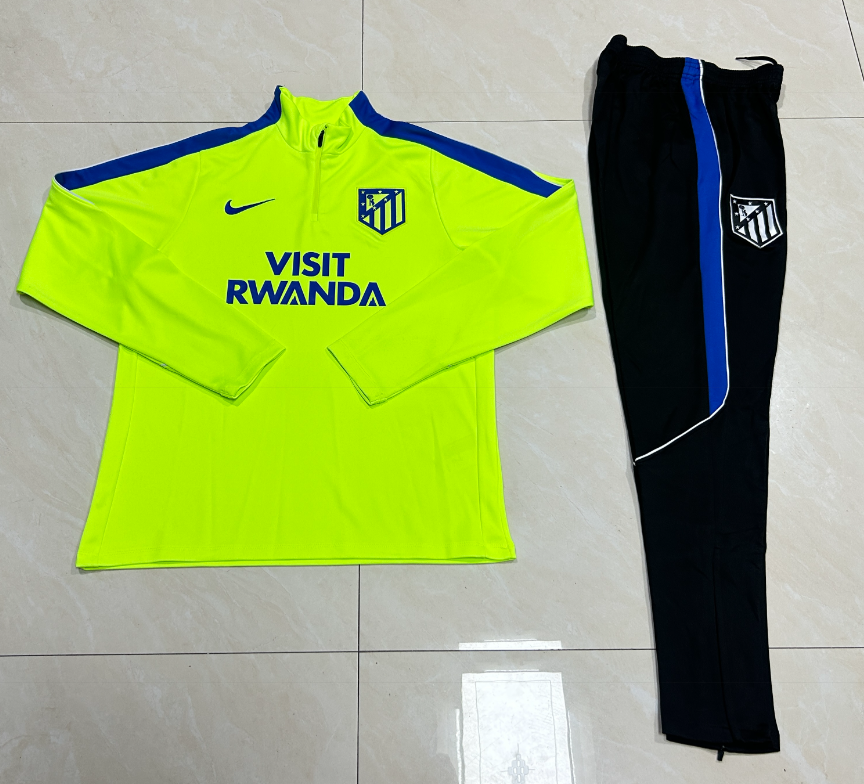 26/27 Kids Half Pull Atletico Madrid fluorescent green Tracksuit
