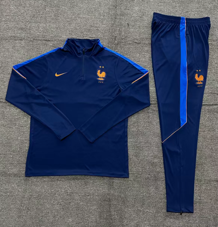 26/27 Kids Half Pull French navy blue Tracksuit