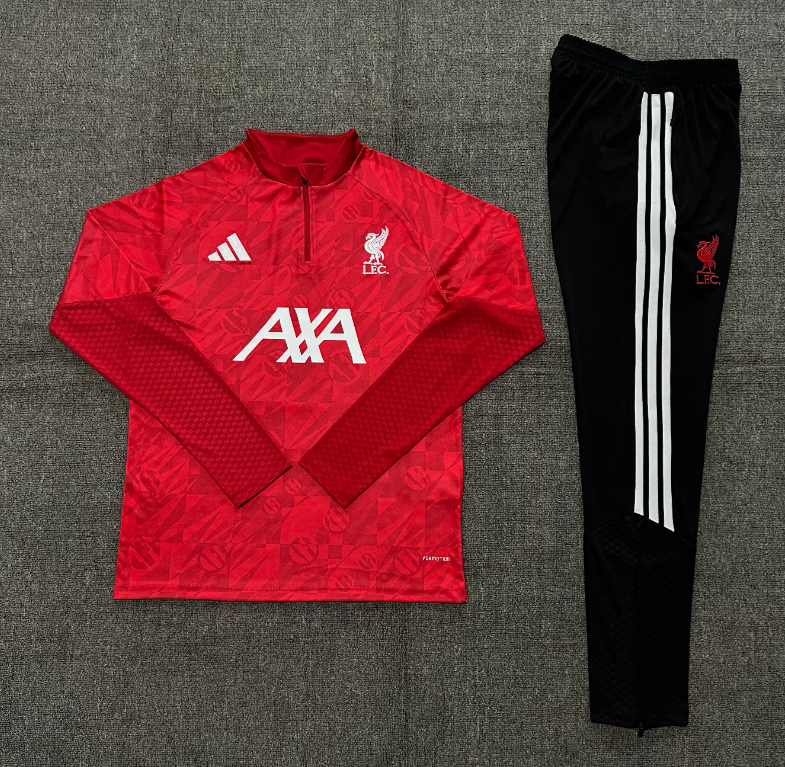 26/27 Adults Half Pull Liverpool Red [Camouflage] Tracksuit