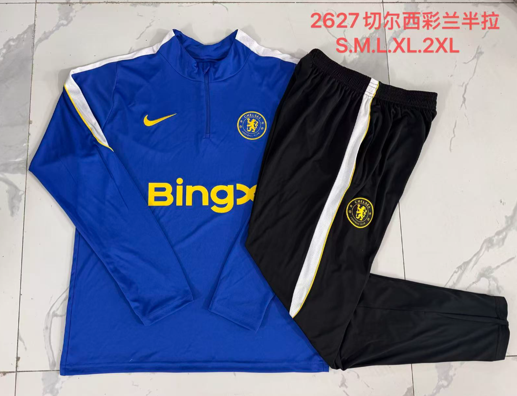 26/27 Adults Half Pull Chelsea variegated orchid Tracksuit