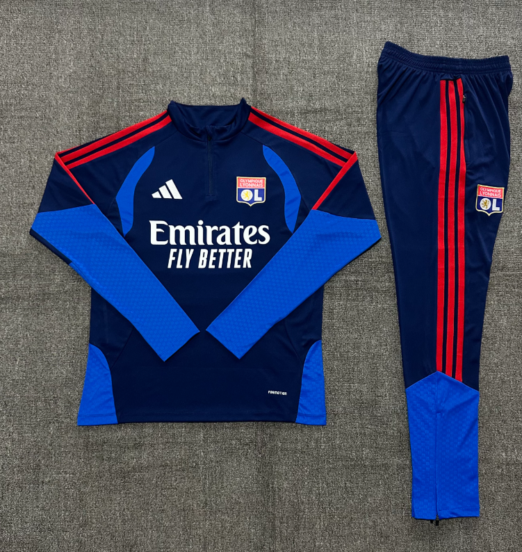 26/27 Adults Half Pull Lyon Royal Blue Tracksuit
