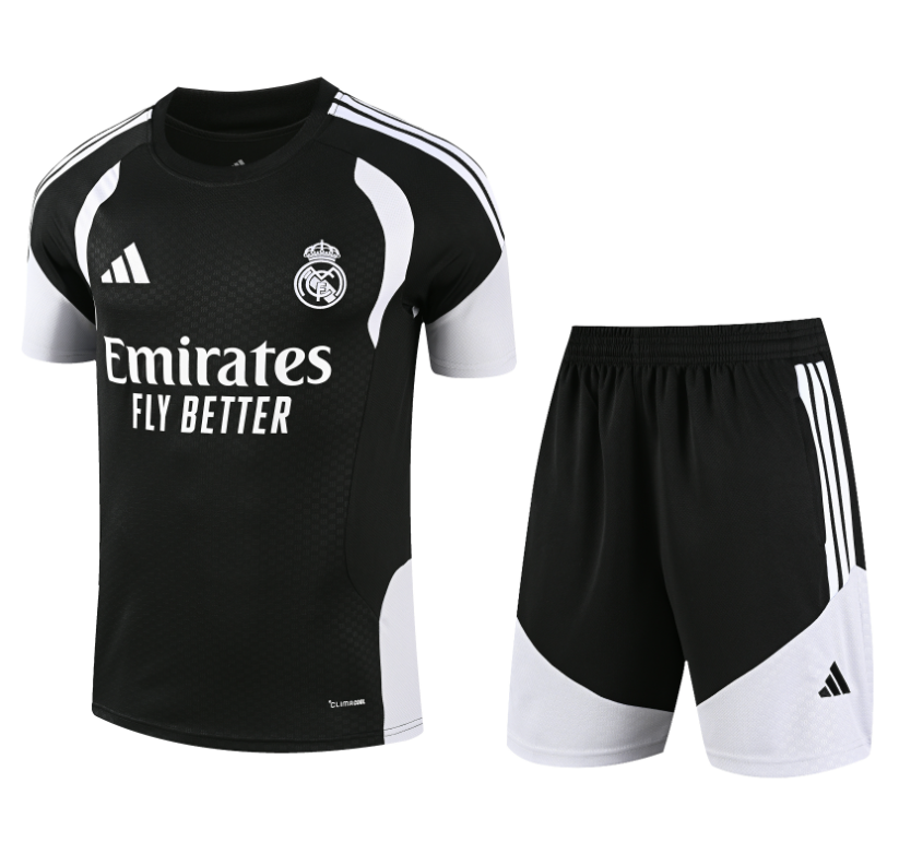 26/27 Adults Real Madrid black Training Kits