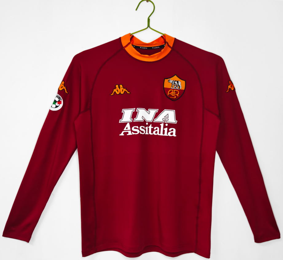 Retro 2001/02 Roma 3B long sleeve