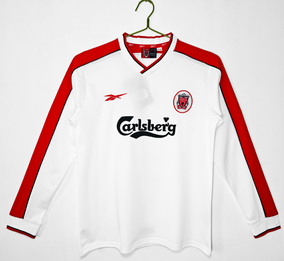 Retro 1998 Liverpool away white 3B long sleeve