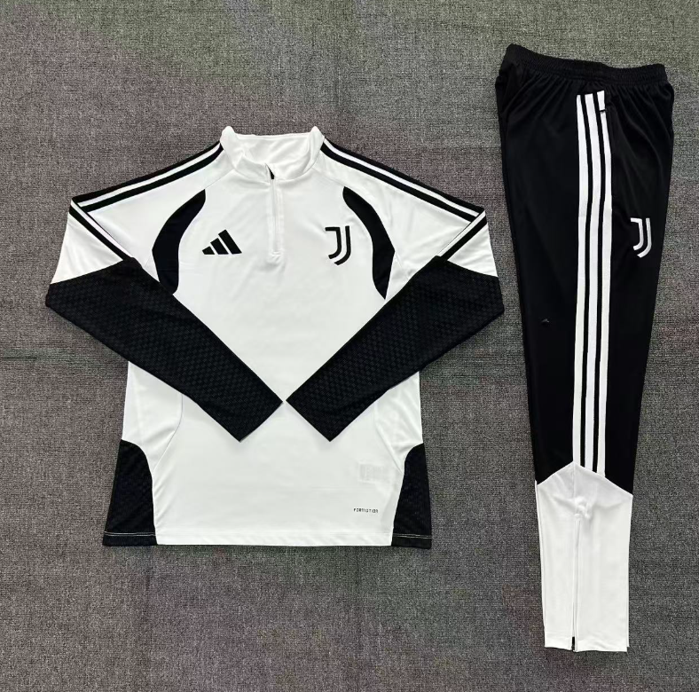 26/27 Kids Half Pull Juventus white Tracksuit